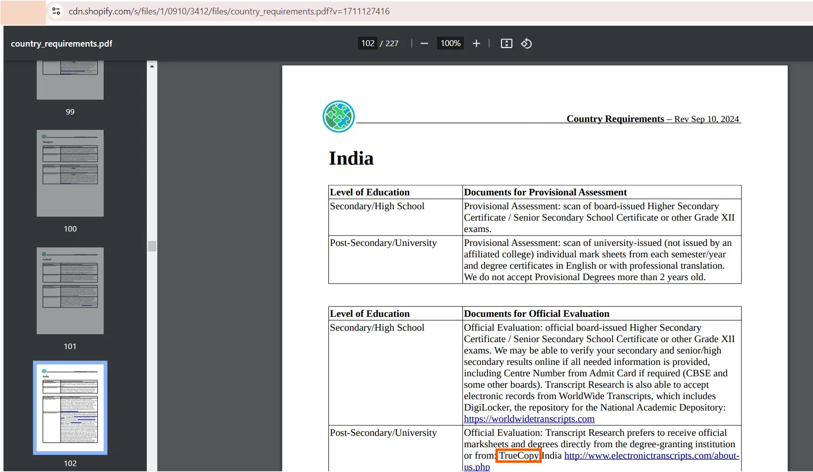 Transcripts Research transcripts request today